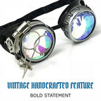 DJ approved glasses Rave eyewear with magnifying eye loupes kaleidoscope lenses
