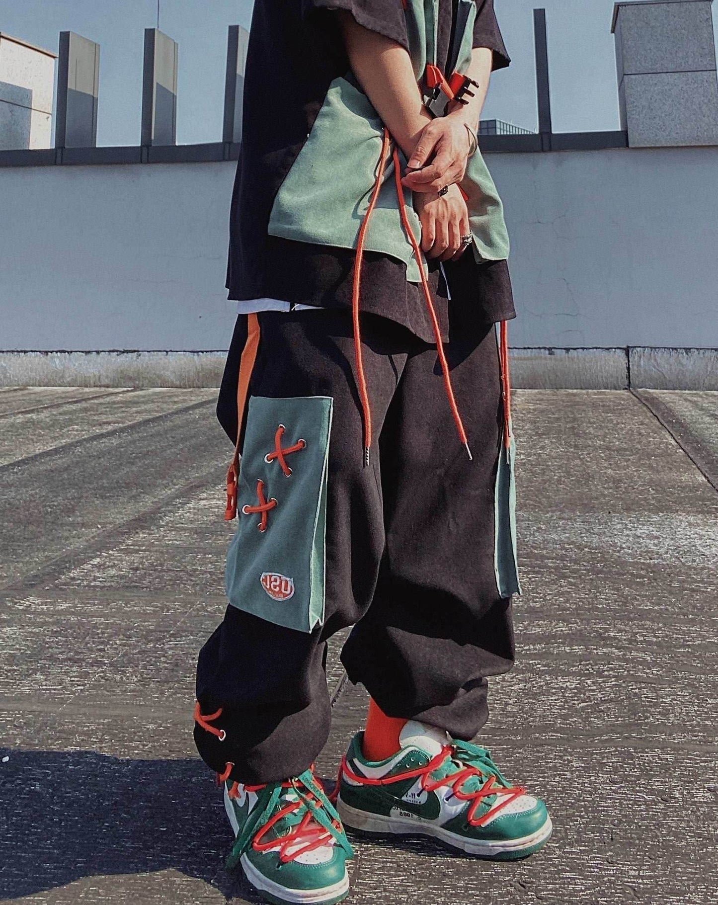 YEP5 UUC Laced Pants - Black / S