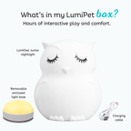 LumiPets® Owen the Owl- Children's Touch Night Light Junior