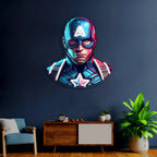 UV Printed Captain America Neon Sign,Neon Wall Art,Neon Light Sign