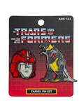 Transformers Autobots Hot Rod And Grimlock 2 Pack Enamel Pin Set - 