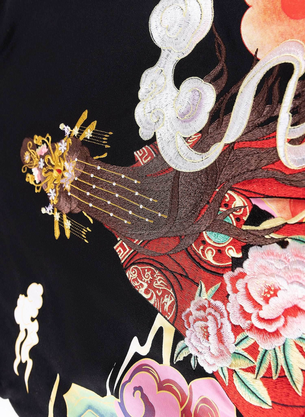 KH9241 Queen Himiko Embroidery Hoodie - Black / S
