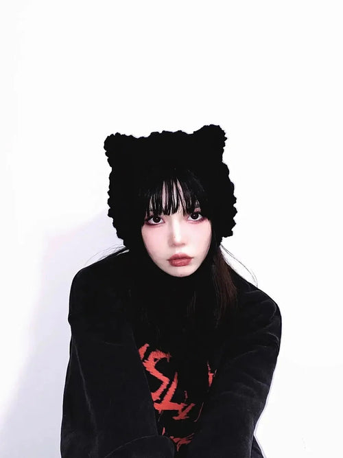 'Babe Bear' Knitting Ear Muff Winter Hat