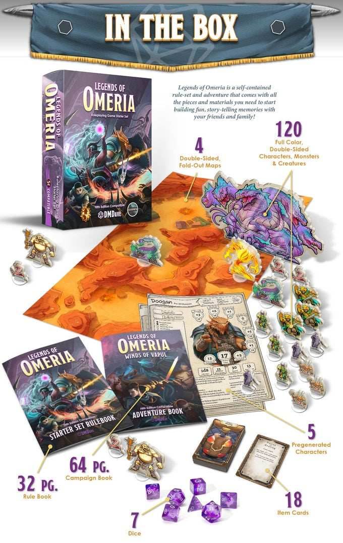 Legends of Omeria Starter Set - D&D 5th Edition Compatible - 