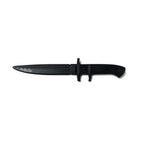 Black 11.9 Inch Training Knife - Solid Rubber Contact Prop with Safe Blade
