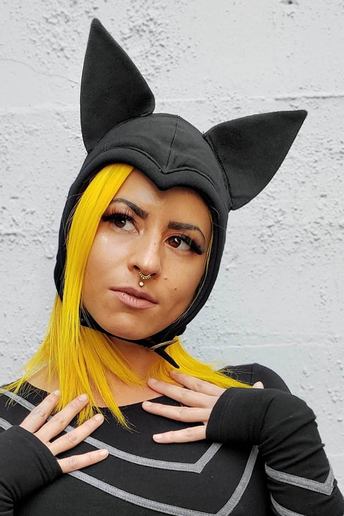 5D x Eyecon Bat Flight Helmet - cotton - Black Baby Terry / One Size