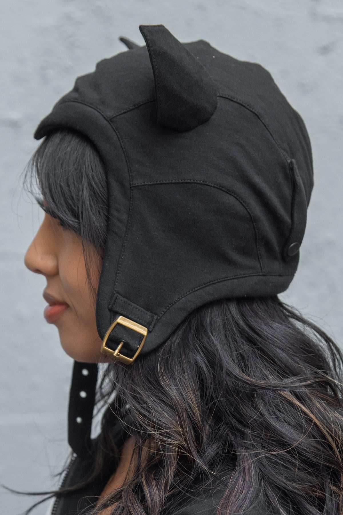 5D x Eyecon Black Sheep Flight Helmet - cotton - Black Baby Terry / One Size