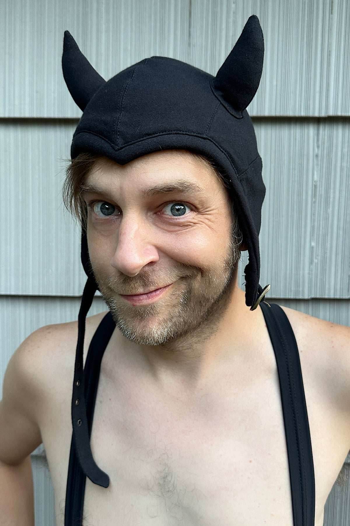 5D x Eyecon Devil Helmet - cotton - Black Baby Terry / One Size