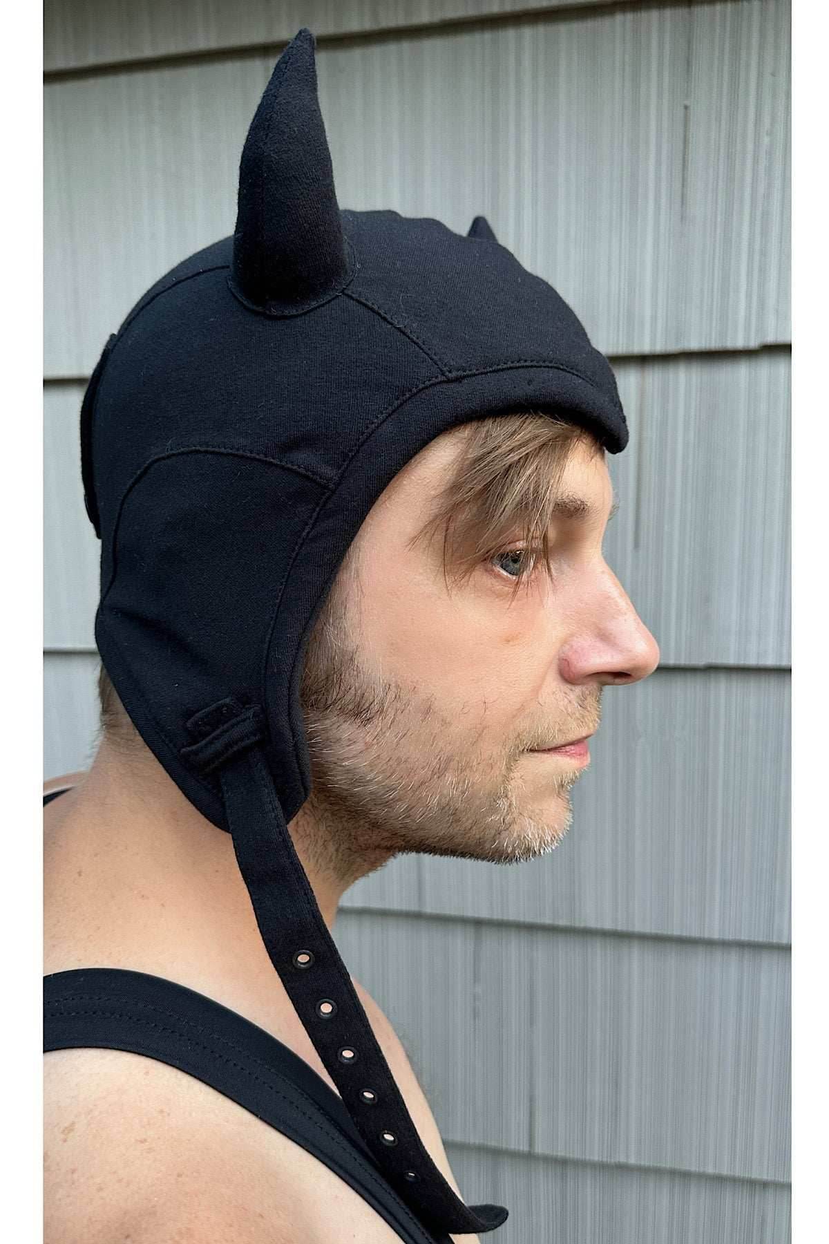 5D x Eyecon Devil Helmet - cotton - Black Baby Terry / One Size