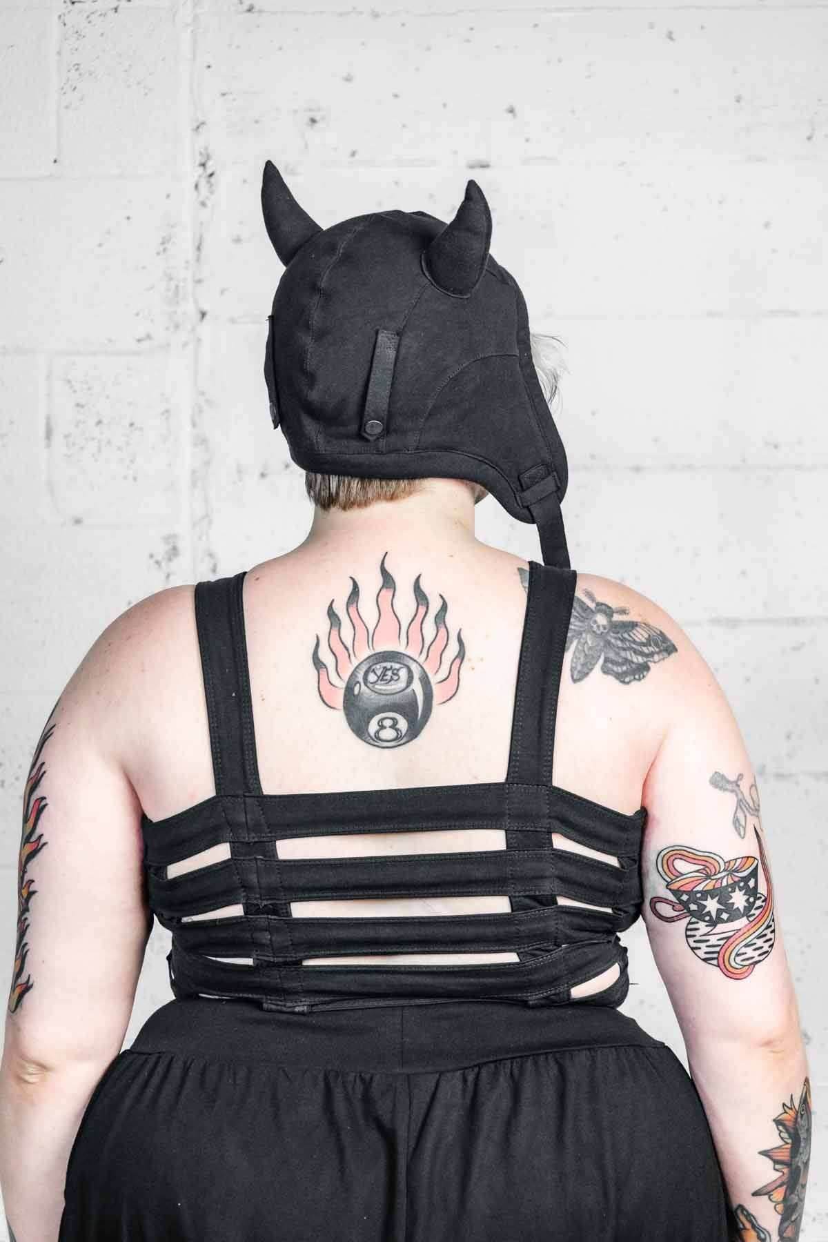 5D x Eyecon Devil Helmet - cotton - Black Baby Terry / One Size