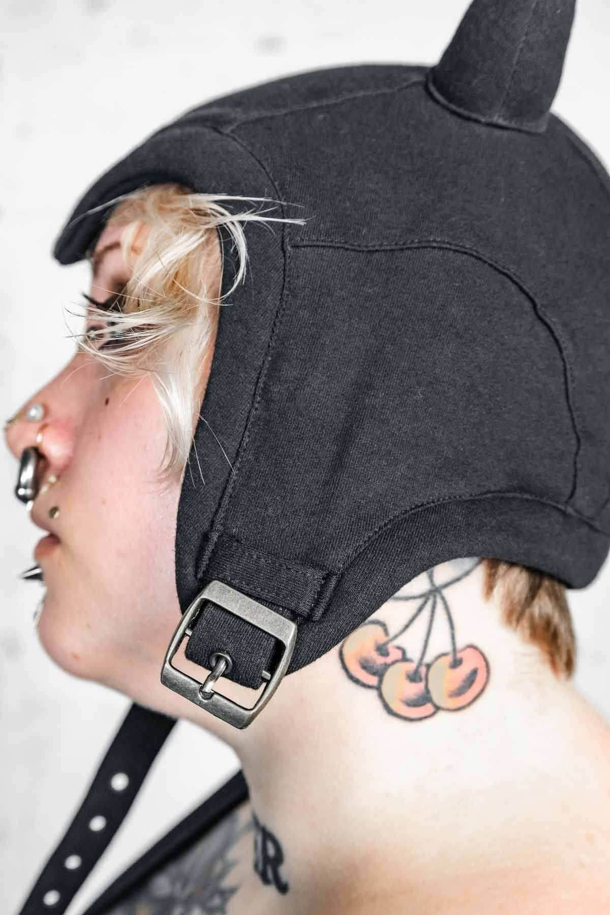 5D x Eyecon Devil Helmet - cotton - Black Baby Terry / One Size