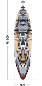 WWII - German Bismark Class Battleship - Legendary Series - Mil-Blox
