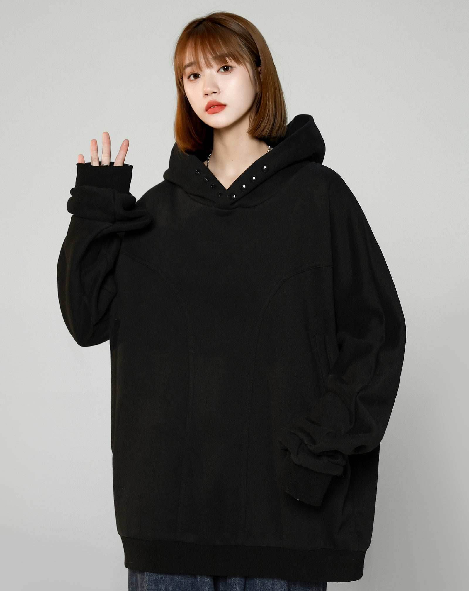 Women's Casual Hidden Hoodie - Beige / S