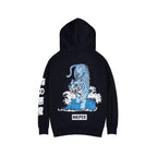 Blue Tiger Ocean Hoodie - Black / S
