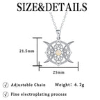 Opal-Encrusted Diamond Celtic Knot Necklace