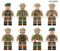 WWII - British Army Set - 8 Man Squad - Mil-Blox