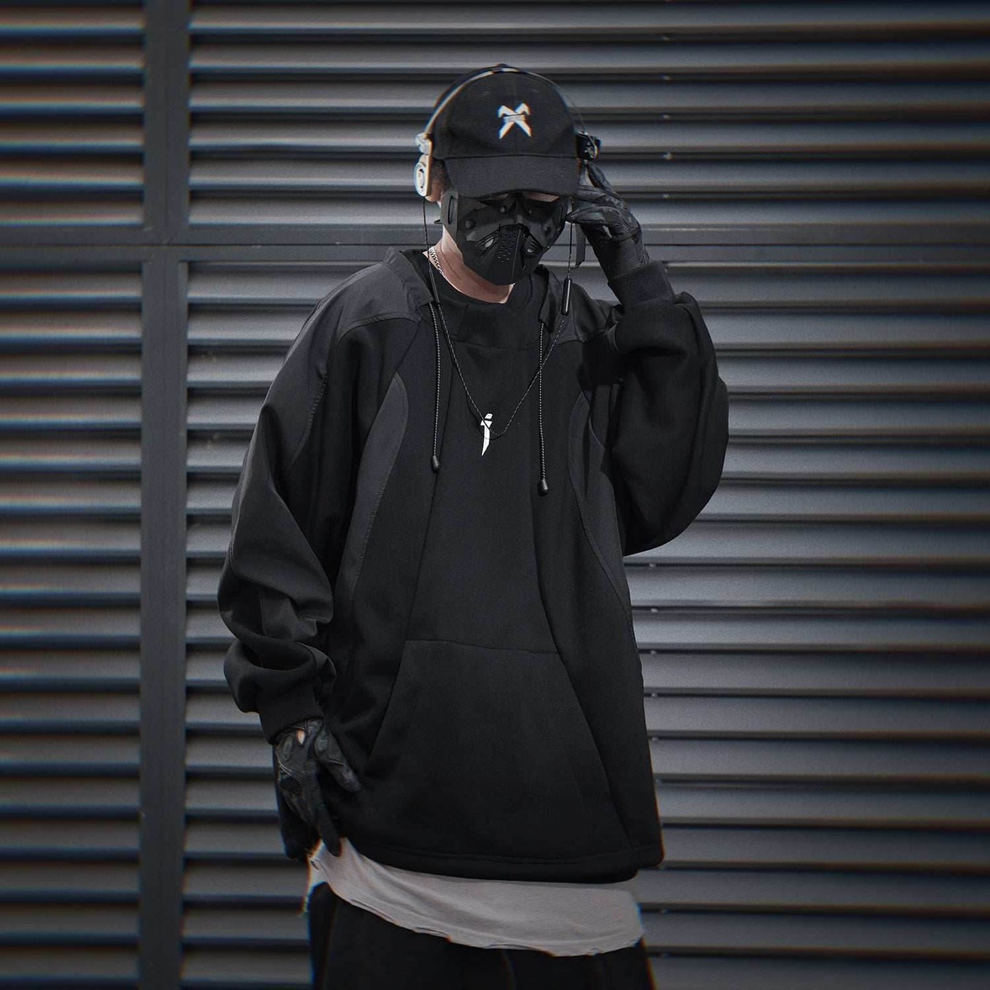 HiH55 Patchwork I-Tech Crewneck - M