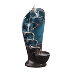 SpaceKeeper Waterfall Backflow Incense Burner - Blue