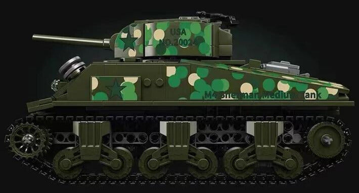 WWII - Remote Controlled U.S. M-4 Sherman Tank - Mil-Blox