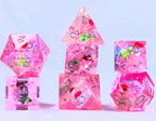 Touching Love 7-Dice Set Resin Sharp Edge RPG DND - 