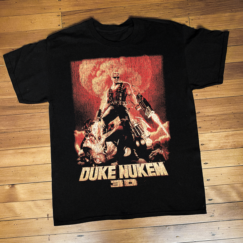 96 Duke Nukem 3D Ps1 Black T-Shirt