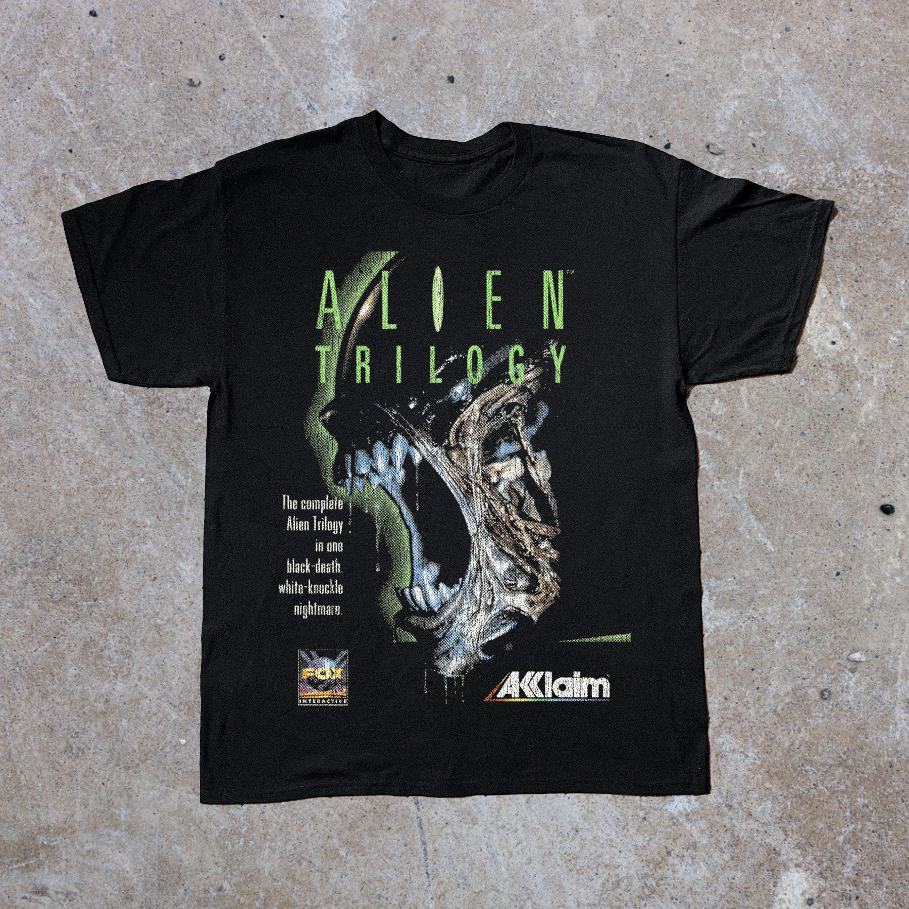 96 Alien Trilogy Ps1 Black T-Shirt