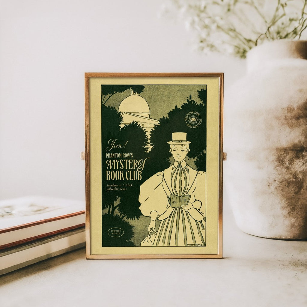 “Book Club” Vintage Advertisement Art Print