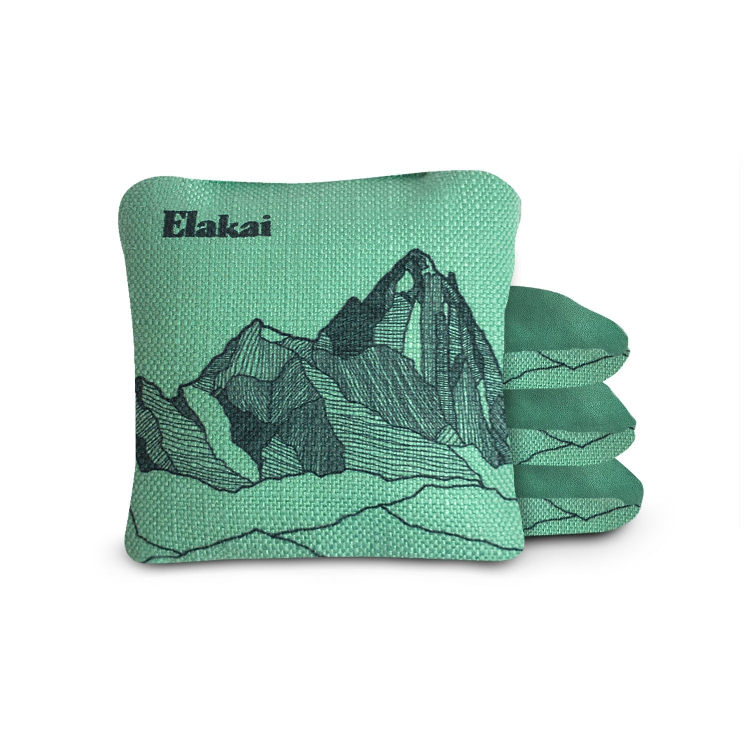 6-in Dual-Sided Cornhole Bags | Mt. Elakai Design Collection