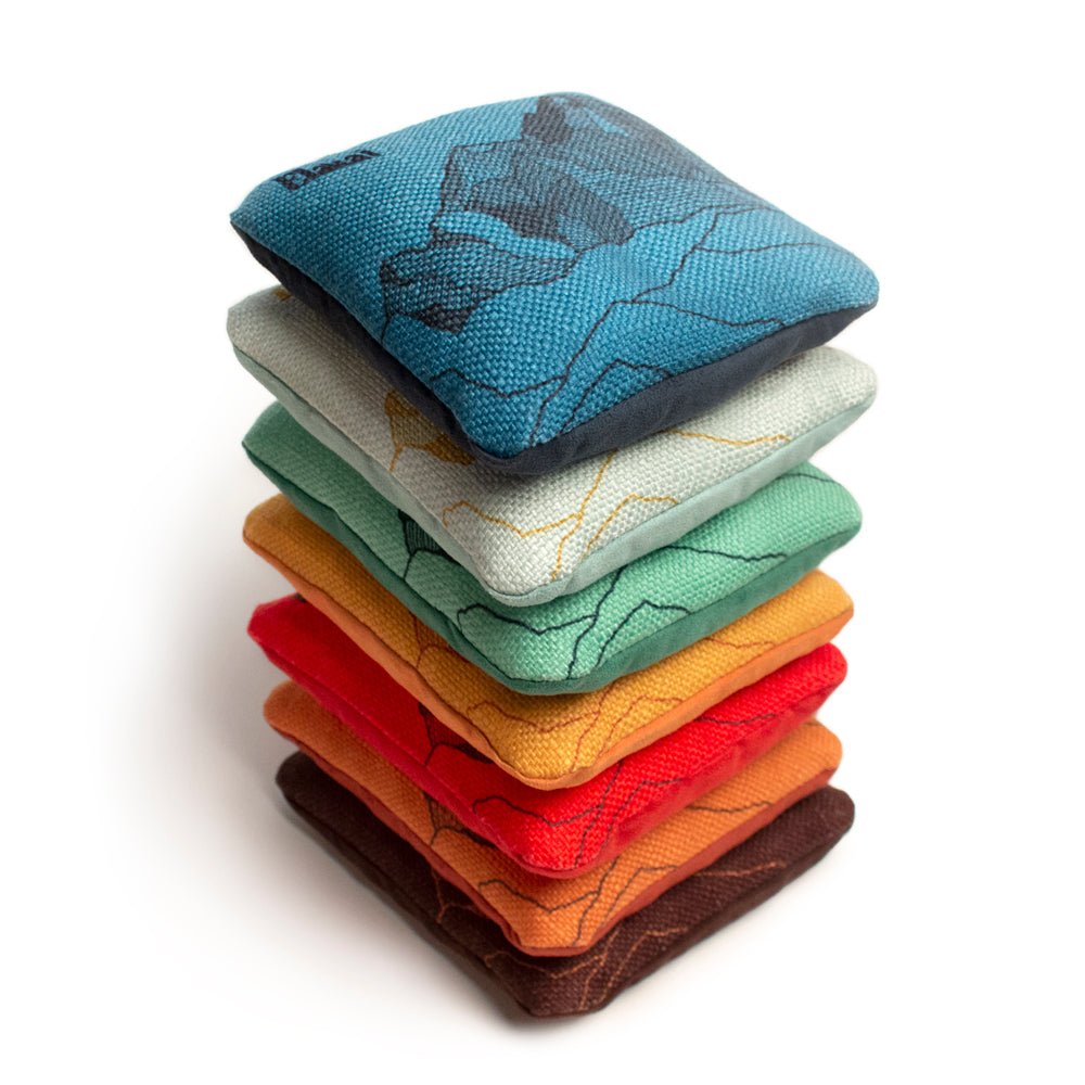 6-in Dual-Sided Cornhole Bags | Mt. Elakai Design Collection