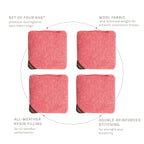 6-in Herringbone Cornhole Bags | Premium All-Weather Collection