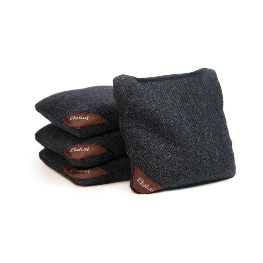 6-in Herringbone Cornhole Bags | Premium All-Weather Collection