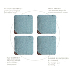 6-in Herringbone Cornhole Bags | Premium All-Weather Collection