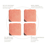 6-in Herringbone Cornhole Bags | Premium All-Weather Collection
