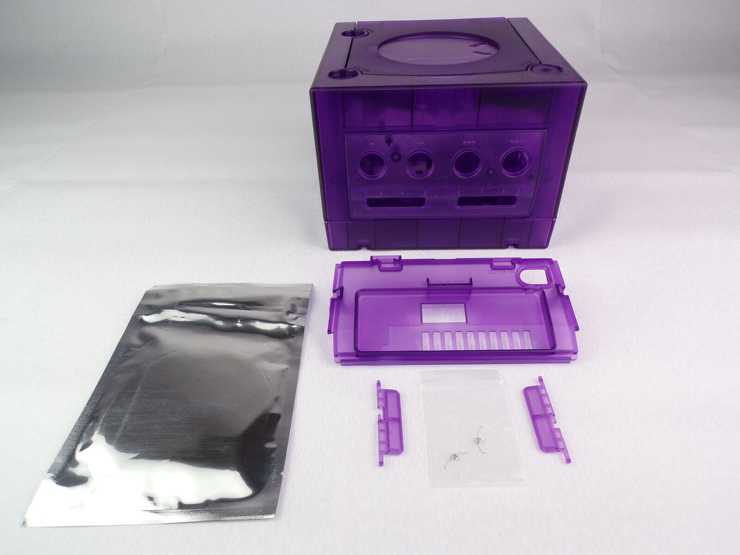 Gamecube Full Replacement Console Shell Housing Translucent Purple