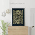 Celtic knot Intertwined Birds | Fine Art Print - 4x6