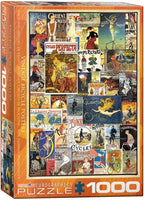 Puzzle: Vintage Art Collages - Vintage Bicycle Posters - 