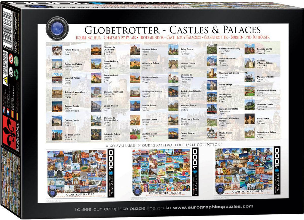 Puzzle: The Globetrotter Collection - Castles and Palaces Globetrotter - 