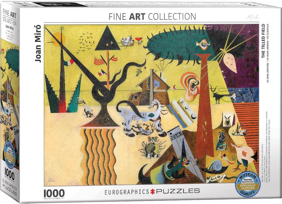 Puzzle: Fine Art Masterpieces - The Tilled Field by Joan Miró - 