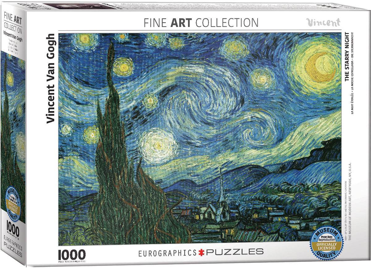 Puzzle: Fine Art Masterpieces - Starry Night - 