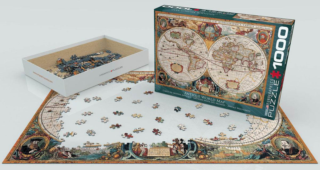 Puzzle: Maps & Flags - Orbis Geographica World Map - 