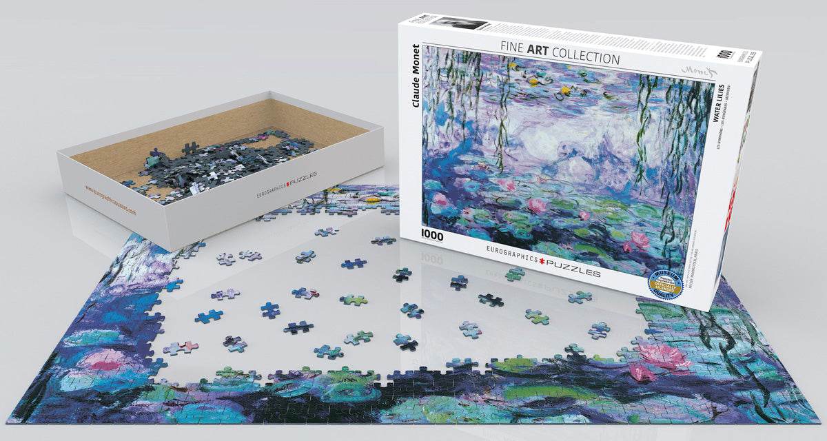 Puzzle: Fine Art Masterpieces - Waterlilies by Claude Monet - 