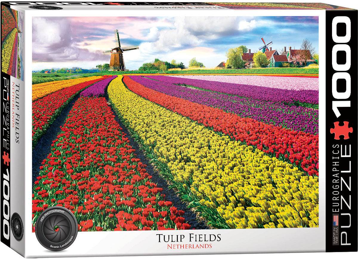 Puzzle: HDR Photography - Tulip Field - Netherlands - 