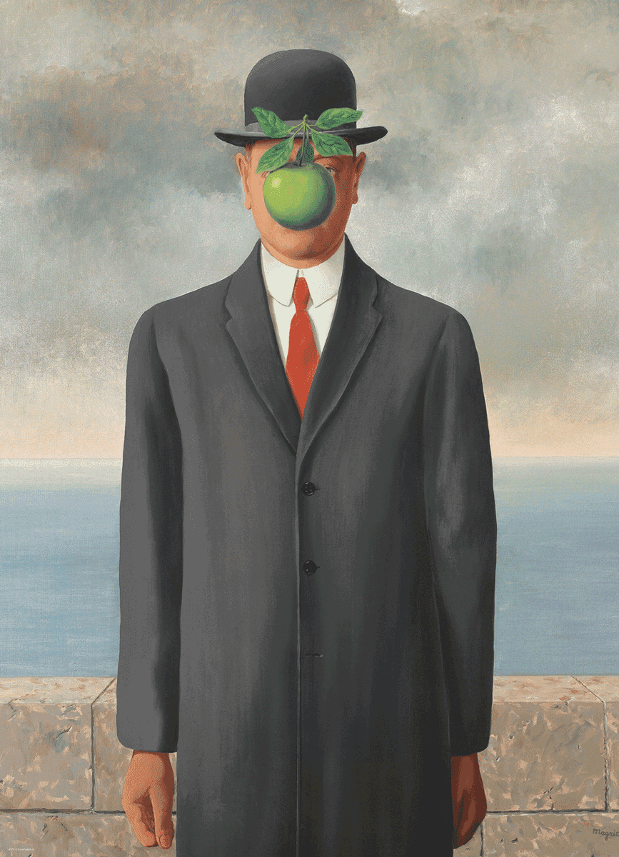 Puzzle: Fine Art Masterpieces - Son of Man by René Magritte - 