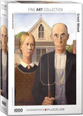 Puzzle: Fine Art Masterpieces - American Gothic by Grant Wood - 