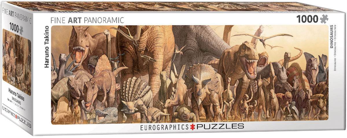 Puzzle: Panoramic Puzzles - Dinosaurs by Haruo Takino - 