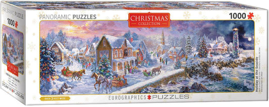 Puzzle: Panoramic Puzzles - Holiday at the Seaside - 