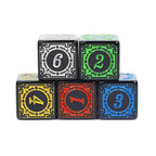 Magic Burst 16mm d6 Number Dice (Various colors) - Red