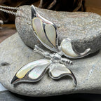 Brooke Butterfly Necklace - abalone shell