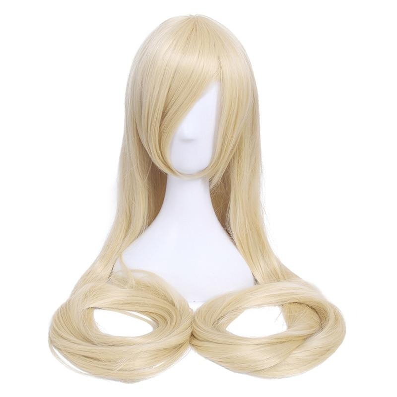 60inch 150cm Long Women Cosplay Wigs 7 Colors Straight Beige Black Blonde Synthetic Hair Perucas Cosplay Wig