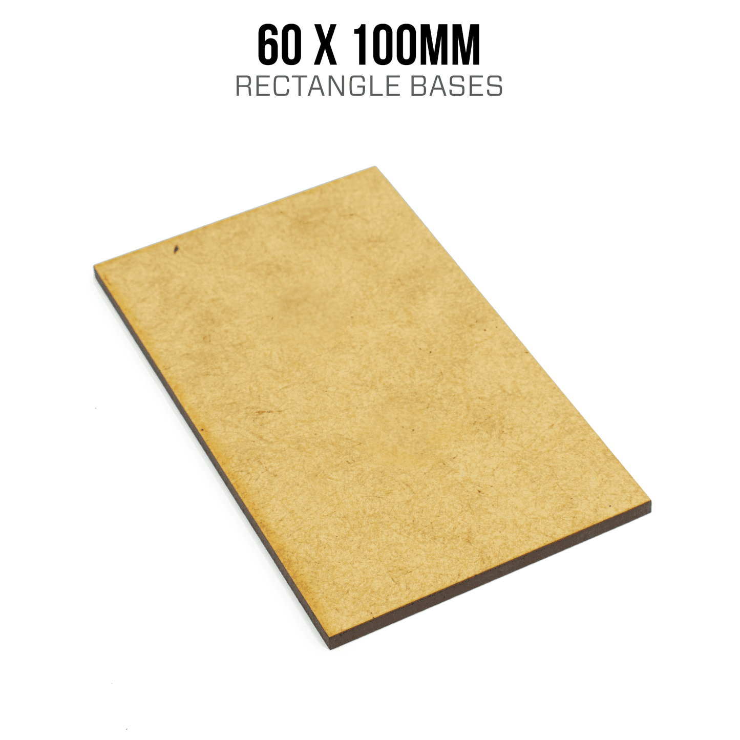 60 x 100mm Rectangle Bases - Blank